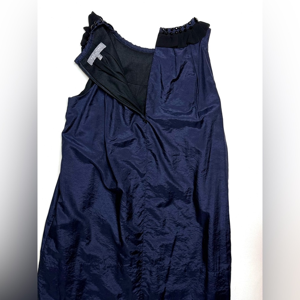 MM Couture by Miss Me Elegant Navy Sleeveless Dress with Black Accents Size M - Picture 5 of 7